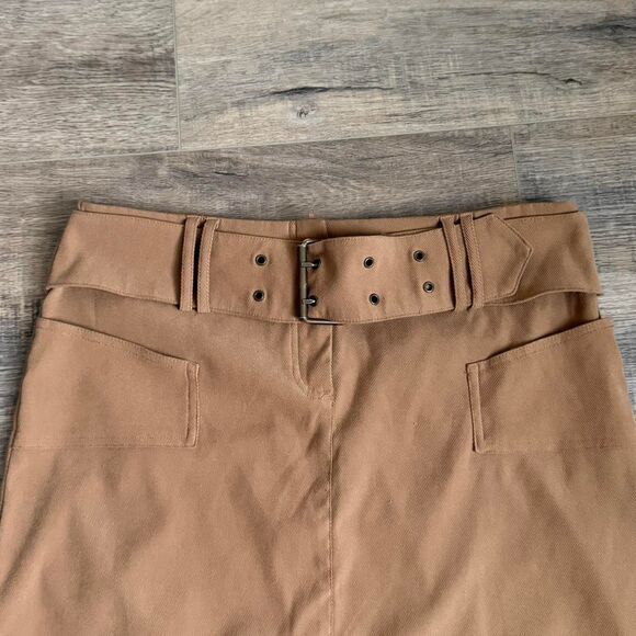 Y2K Maxi Skirt with Built In Belt by Exact Change Size 13 - Picture 2 of 4